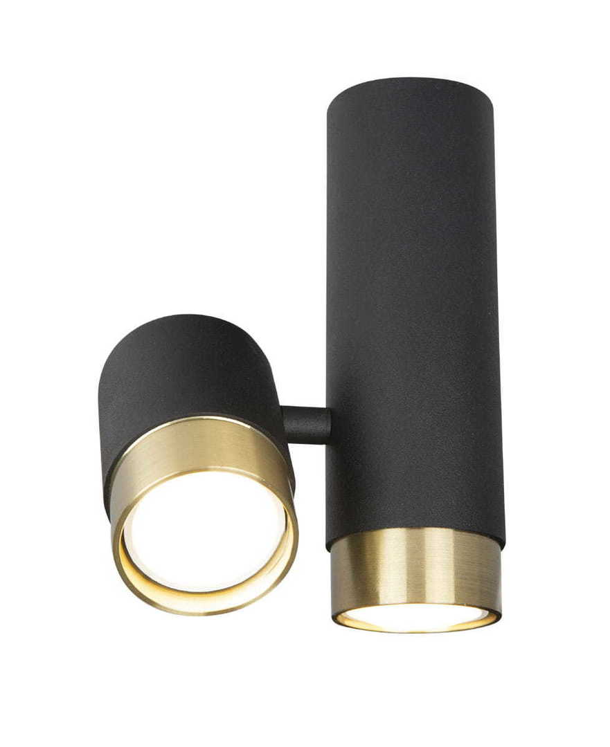 Kontrola Plafon Max Light Puma C0195 złoto-czarny 2x5W metalowy Plafon Max Light Puma C0195 złoto-czarny 2x5W metalowy
