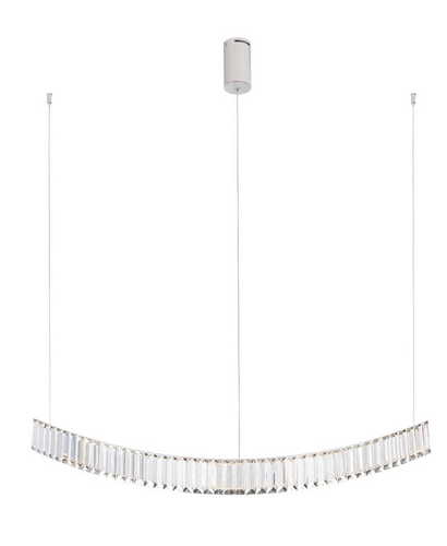 Kontrola Přívěsek světla Max Light Saphir P0392 chrom křišťál LED 13W 100 cm