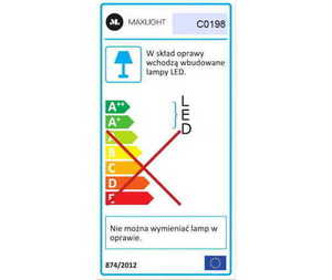 Plafon Max Light Velvet C0198 černý LED 38W 60 cm small 3