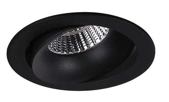 Inbyggd spotlight Max Light Arya Tilted H0099 svart LED 8W 3000K Ø10,4 cm