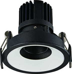 Zapuštěné svítidlo Max Light Galexo H0107 černé LED 7W 3000K 9,2 cm small 0