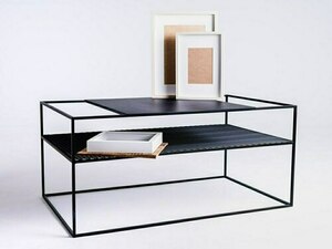 Konferenční stolek MATRIX METAL 100X60 - černý small 1
