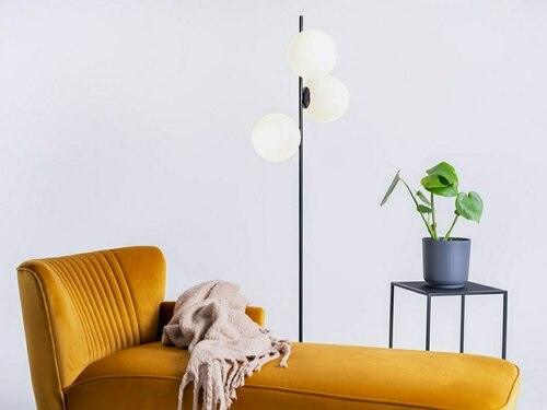 Kontrola Černá stojací lampa CustomForm BOBLER LP048BOBLFL-02 3×E27 155 cm