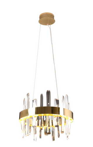 Kontrola Přívěsek světla Max Light Prince P0420 zlatý 40 cm LED 21W