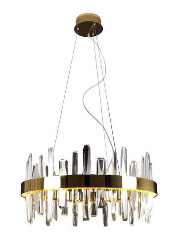 Kontrola Závěsné svítidlo Max Light Prince P0421 zlaté 60 cm LED 31W