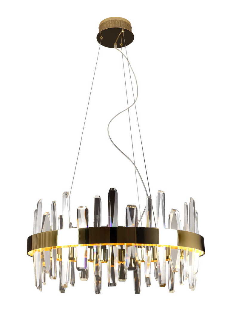 Kontrola Závěsné svítidlo Max Light Prince P0421 zlaté 60 cm LED 31W Závěsné svítidlo Max Light Prince P0421 zlaté 60 cm LED 31W