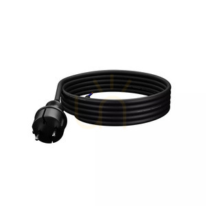 Připojovací kabel se zástrčkou 3m IP44 černý 2x1,0 small 0