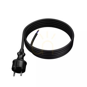 Připojovací kabel se zástrčkou 3m IP44 černý 2x1,0 small 2
