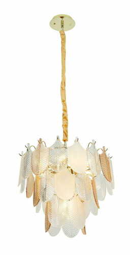 Kontrola Závěsné svítidlo Max Light Arwena P0417 7xE14 zlaté 50 cm