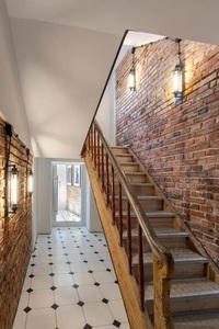 Černé nástěnné svítidlo Abigali Retro Loft E27 47 cm small 2
