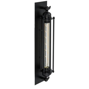 Černé nástěnné svítidlo Abigali Retro Loft E27 47 cm small 4