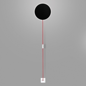 Nástěnné LED svítidlo ZAHO LUNA WL3 černé 7 W 2700 K small 1