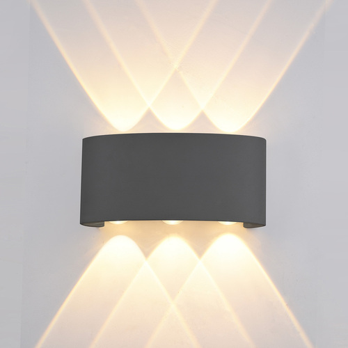 Kontrola Venkovní nástěnné svítidlo Italux Ortelo černé LED 6W IP54 OWL-451-3-BL