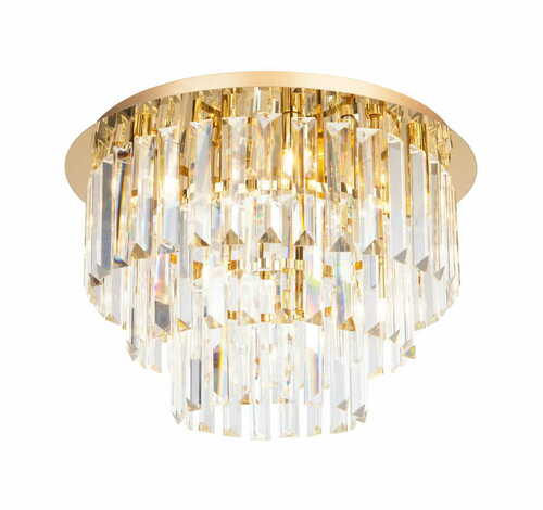 Kontrola Plafon Max Light Monaco C0205 zlatý 42 cm 9xG9