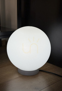 LUNA BALL 25cm průhledná E27 + LED zahradní koule small 8