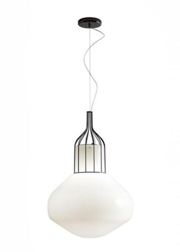 Kontrola Závěsné svítidlo Fabbian Aérostat 43cm - černý chrom - F27A13 24