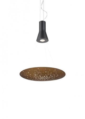 Kontrola Závěsná lampa Fabbian LENS F46A0156 Rust