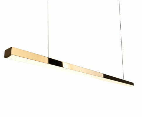 Pohled Závěsná lampa Max Light Trio P0425D zlatá LED 100 cm stmívatelná Závěsná lampa Max Light Trio P0425D zlatá LED 100 cm stmívatelná