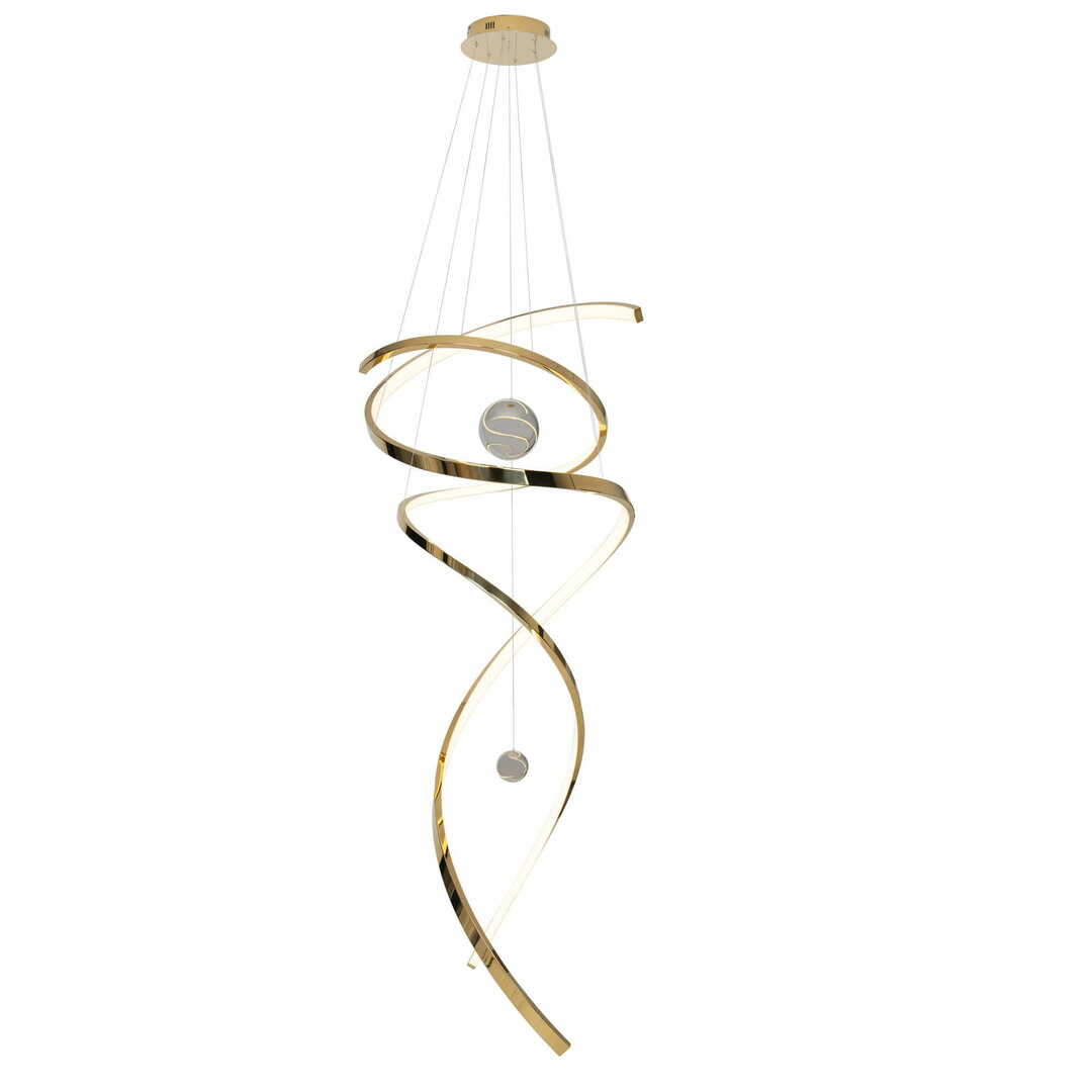 Kontrola Závěsné světlo Max Light Ritz P0427D zlaté 60 cm LED Závěsné světlo Max Light Ritz P0427D zlaté 60 cm LED