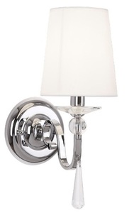 Nástěnné svítidlo Max Light Charlotte W0067 chrom bílé stínítko 1x40W E14 41 cm small 0