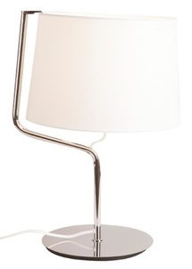 Stolní lampa Max Light Chicago T0030 chrom bílá 32 cm small 0