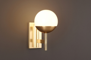 Nástěnné světlo Max Light Dallas W0207 zlaté sklo 1x40W small 0