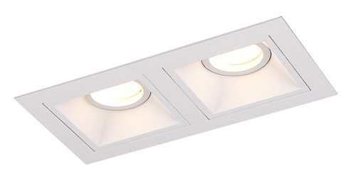 Kontrola Zapuštěné svítidlo Max Light HIT II H0081 bílé 2xGU10 50W kovové