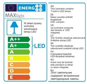Stropní LED svítidlo Max Light Infinity C0099 chrom 45 × 45 cm, 14 W, 3000 K small 2