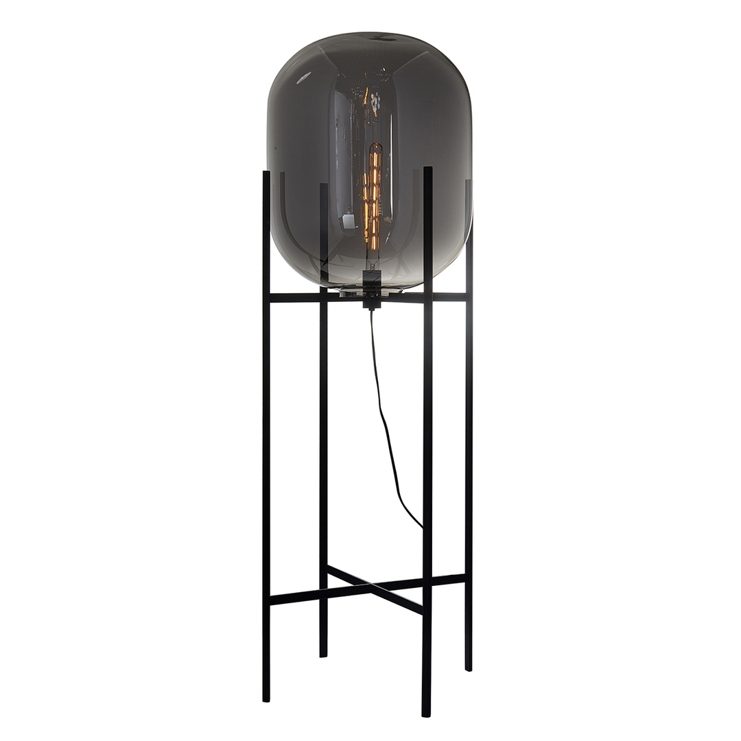 Standing Lamp Italux Maversa E27 Black Graphite 140 cm FL-82321-1A-L