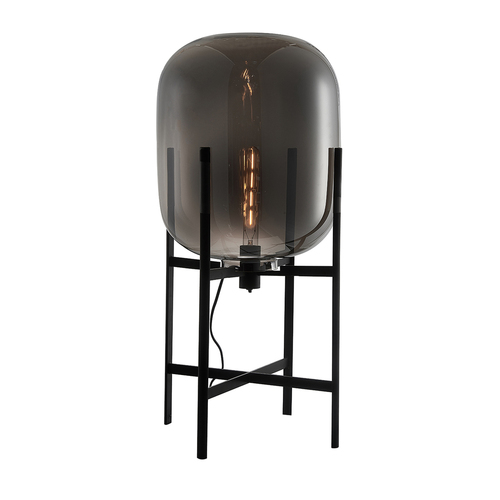 Kontrola Stojací lampa Italux Maversa černá grafitové zrcadlo E27 FL-82321-1A-M