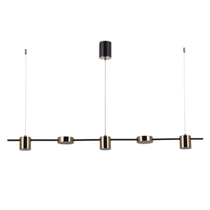 Závěsné LED světlo Italux Remdal 5x4K černá/bílá mosaz PND-16374-5-BK-4K small 0