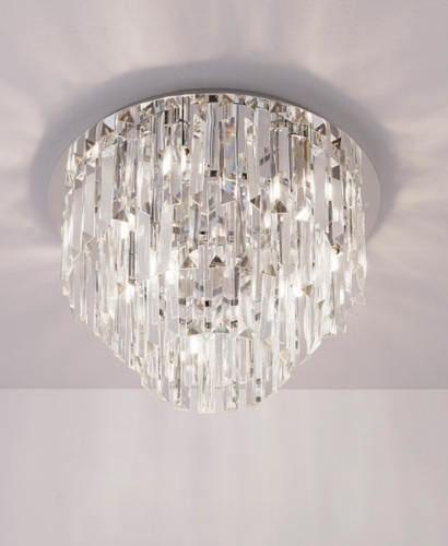 Kontrola Plafon Max Light Monaco C0136 chrom sklo kov 9xG9 42 cm