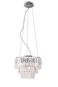 Přívěsek světla Max Light Monaco P0259 chrom sklo 9x40W 42 cm small 0