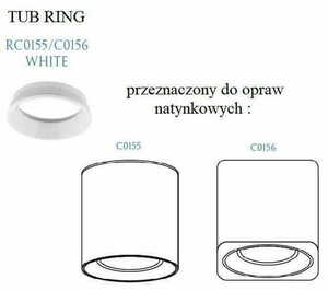 Plafon Max Light TUB RC0155/C0156 bílý hliník 1 Plafon Max Light TUB RC0155/C0156 bílý hliník small 1