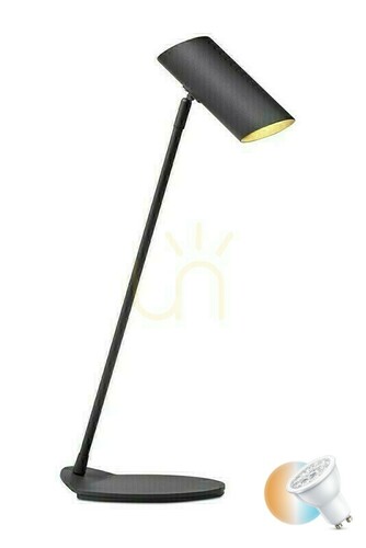 Kontrola Stolní lampa Lucide Hester antracit GU10 LED 7 W