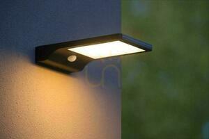Solární venkovní nástěnné svítidlo Lucide BASIC černé LED 3W 380lm 2700K IP44 se senzorem 22862/04/30 small 2