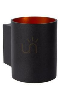 Nástěnné svítidlo Lucide XERA černé zlaté G9 1x42W 23252/01/30 small 1