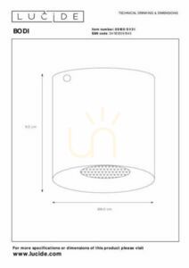 Downlight Lucide BODI bílé GU10 IP20 1x50W CCT 8 cm, hliník small 3