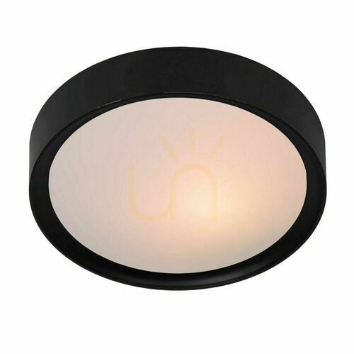 Kontrola Lucide LEX černý stropní LED plafond E27 25 cm IP20 08109/01/30