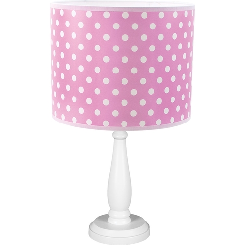 Kontrola Dětská stolní lampa Hellux Tina2 růžová s puntíky E27 25 × 25 × 41 cm 4103122