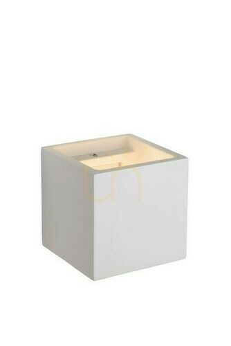 Kontrola Nástěnné svítidlo Lucide GIPSY bílá sádra G9 1x40W 11,5 cm 35208/01/31