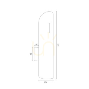 Nástěnné svítidlo ARGON AKRON černé 2xG9 SKU 1037 small 4