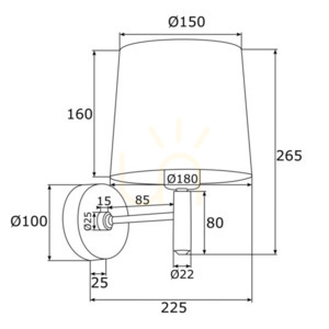 Nástěnná lampa ARGON BOLZANO PLUS černá chrom E27 SKU 4726 small 5
