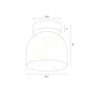 Plafon Argon Garland bílá struktura GU10 4710 BZ small 3