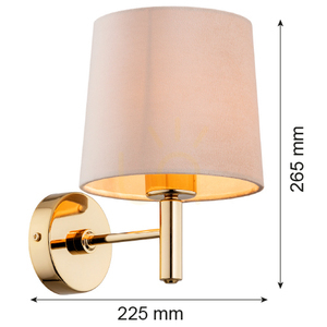 Nástěnné svítidlo Argon Ponte Plus béžové tmavá mosaz 4727 small 5