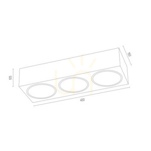 Stropní svítidlo ARGON RODOS PLUS černé 3xGU10 6118 BZ small 2