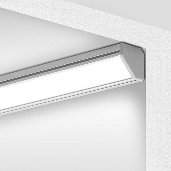 Zobrazit LED úhlový profil 45-16 Stříbrný elox e6-k1 2m LED úhlový profil 45-16 Stříbrný elox e6-k1 2m