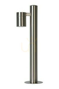 Venkovní post světlo Lucide ARNE-LED stříbrné nerezová ocel 49,5 cm IP44 5W LED small 5