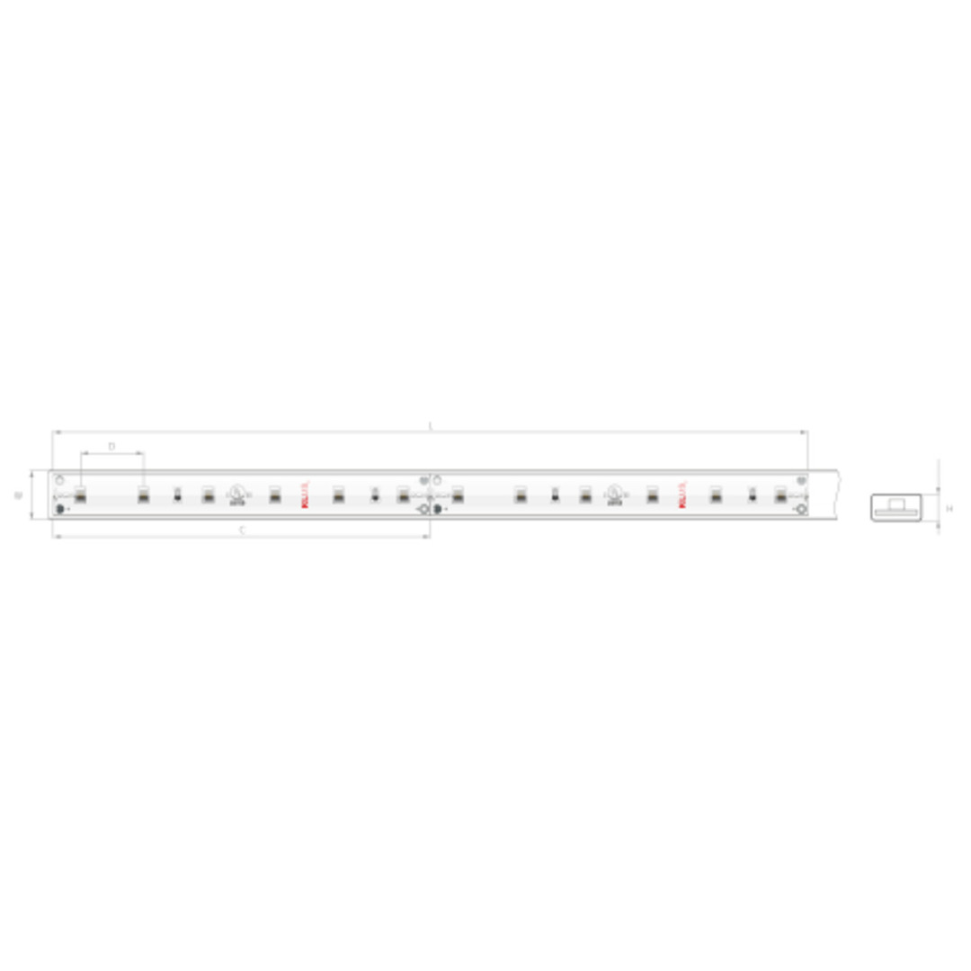 Kontrola LED pásek WP-K-40-1210-24V 4,8W / m LED pásek WP-K-40-1210-24V 4,8W / m