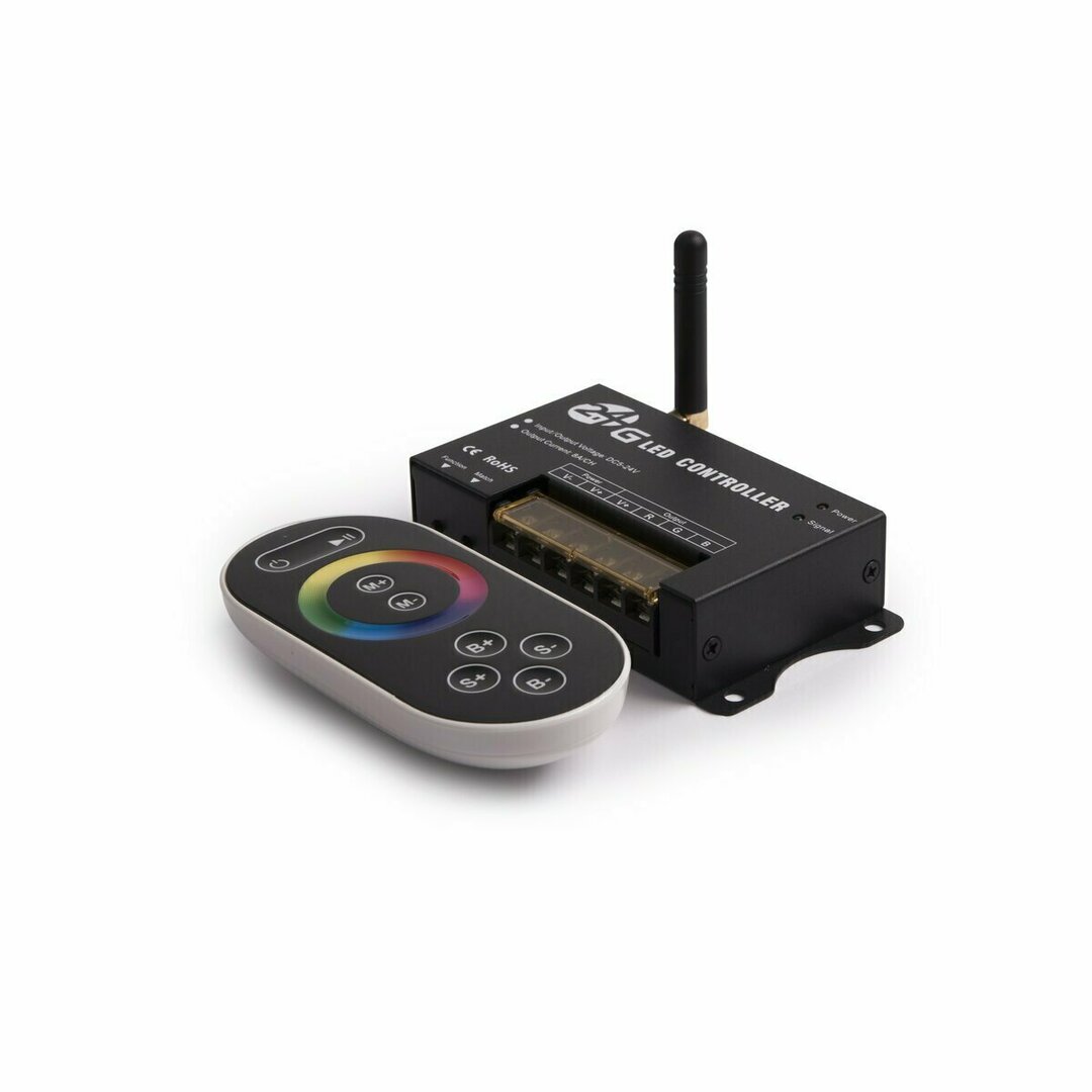 Kontrola Ovladač s dálkovým ovládáním pro LED RGB, 2,4G RF Ovladač s dálkovým ovládáním pro LED RGB, 2,4G RF
